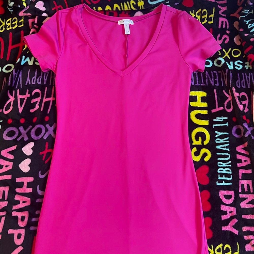 Fitted T-shirt Dress👚🩷